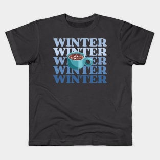 Winter Hot Chocolate Kids T-Shirt